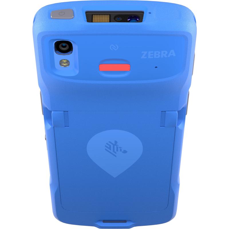 Zebra HC50 mit Notfalltaste, 2D, hot-swap, PTT, USB-C, BT, WLAN, NFC, Android, GMS, weiß, blau
