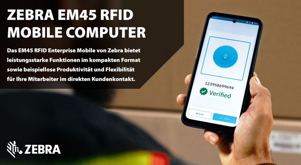 Zebra EM45 RFID Mobile Computer