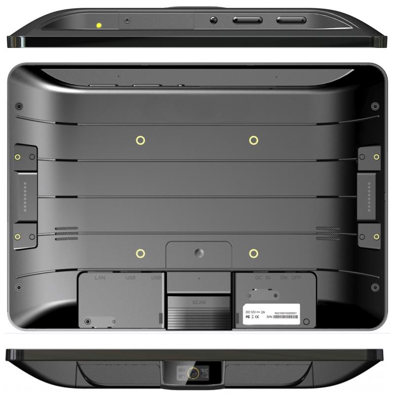 Newland NQuire 1000 Manta III, 4G, PoE, IP54, Landscape, 2D, 10'', GPS, USB, USB-C, BT, Ethernet