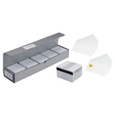 Zebra Premier Karten, 30mil, weiß, PVC, mit Unterschriften Feld und HiCo Streifen, 500er Pack