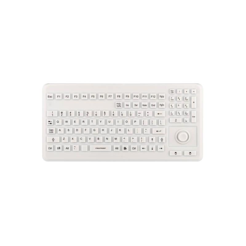 Tastatur InduProof Advanced MB TKG-104-MB-IP68-VESA-GREY-USB-DE IP68
