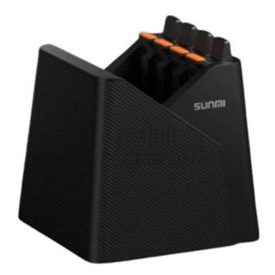 Sunmi L2Ks Akkuladestation, 4-Fach inkl.: Netzteil, Netzkabel (EU)