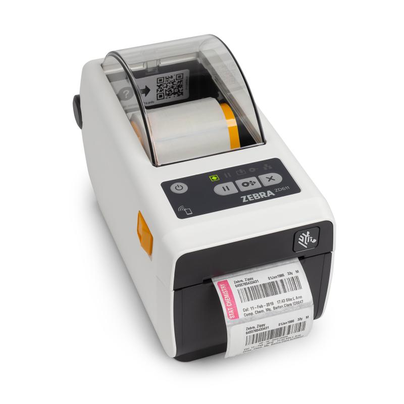 Zebra ZD611D-HC, 8 Punkte(203dpi), Cutter, BT, WLAN, Wei&szlig;, Thermodirekt