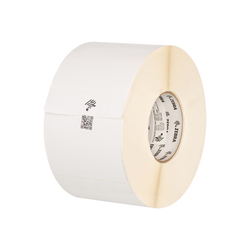 Zebra, Etikettenrolle, Normalpapier, matt beschichtet, Kern: 76mm, Durchmesser: 200mm, 76018