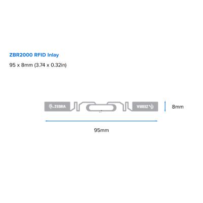 ZEBRA TECHNOLOGIES RFID-Etikett Zebra Z-Select - 152 mm Höhe x 102 mm - Rechteck - 1000 / Rolle - 1