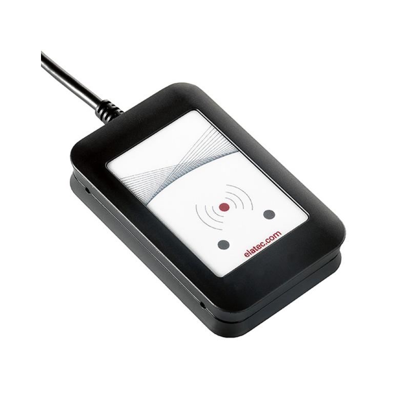 Elatec RFID Reader TWN4 Multi 125kHz inkl. Snap-in Holder und Klebepads, schwarz