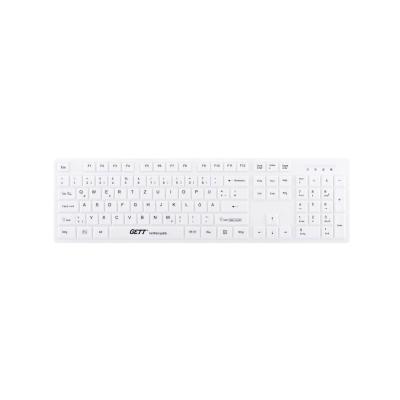 Tastatur GCQ Cleantype®  Easy Protect TKG-105-GCQ-IP68-KGEH-WHITE-USB-DE IP68