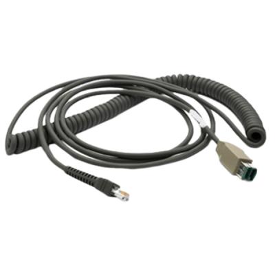 Zebra USB-Spiralkabel f&uuml;r MT2000-Serie, 4,6 m, gepowert