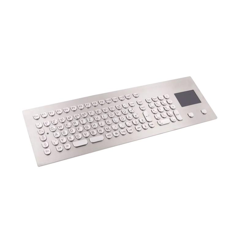 Tastatur InduSteel&reg; 105 Touch Modul TKV-105-TOUCH-MODUL-USB-DE IP65 Front
