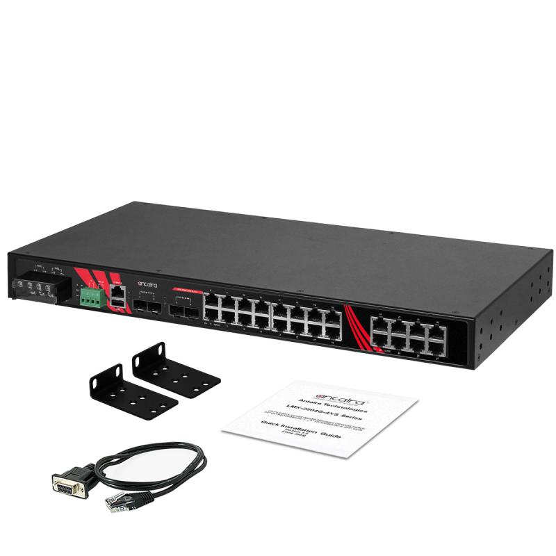 28-Port Industrial Managed Gigabit Ethernet Switch