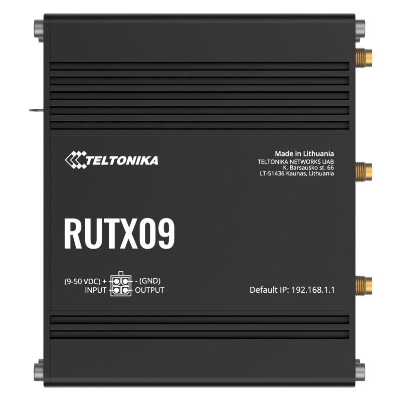 Teltonika RUTX09 4G LTE Cat6 Gigabit Industrial Router