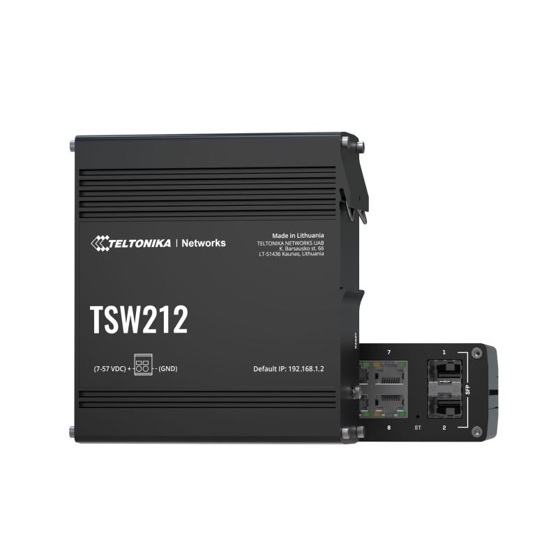 Teltonika TSW212 Managed Switch, ohne PSU, Profinet Class B Konformit&auml;t