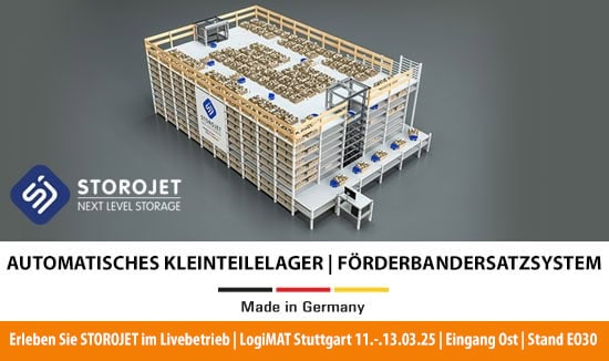 Erleben Sie STOROJET live auf der LogiMAT 2025!