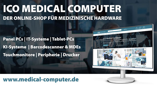 Neuer Onlineshop für medizinische Hardwarelösungen: ICO Innovative Computer GmbH launcht Medical-Shop