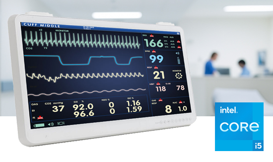 27″ Medical Panel PC Medico 27T – Für den hygienischen Dauereinsatz im klinischen Umfeld